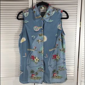 Sleeveless Top 100 0/0 Silk